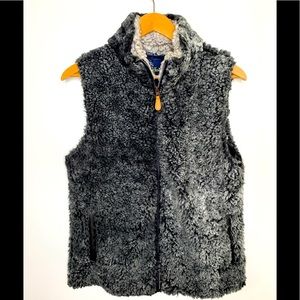 Simply Southern Womens Size Medium Fuzzy Fleece Vest Full Zip
